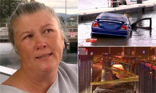 Driver who almost died after crashing her car off a bridge and plunging into the water is mortified when she's sent the BILL to repair it