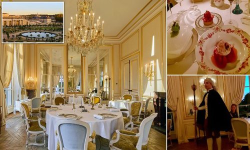 Inside the astonishing Michelin-starred Palace of Versailles restaurant that takes diners back in time with a Louis XIV-style feast - theatrically served by staff in period outfits