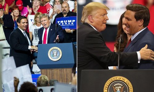 Ron DeSantis thinks Trump is 'f***ing nuts' and a 'moron' who has 'no business' running for President again and would attack his competence 'head-on' in public if they are 2024 rivals, Florida Governor's former staffers claim