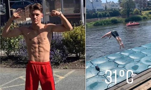 Boxer, 16, tipped by Tyson Fury to be future world champion drowned in river during heatwave after his friends begged him not to jump in because he couldn't swim, inquest hears
