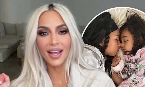 Kim Kardashian shares snap of her daughters North and Chicago sleeping nose to nose: 'Nothing better!'