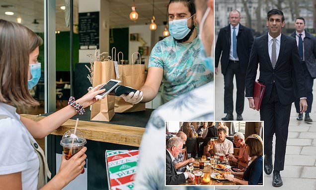 The Great Summer spending splurge! Cheaper coffee, meals out and holidays as Sunak extends VAT cut to 5% for cafes, pubs and UK breaks to breathe life back into dying High Street