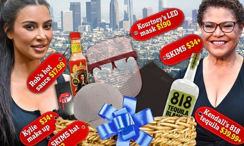 LA Mayor Karen Bass sent BACK Kim Kardashian's $600 gift basket filled with SKIMS goodies, skincare, tequila and hot sauce after her win
