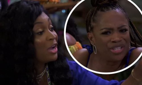 Real Housewives of Atlanta: Kandi Burruss and Marlo Hampton get into a tense argument during dinner on their first night of their Jamaica trip