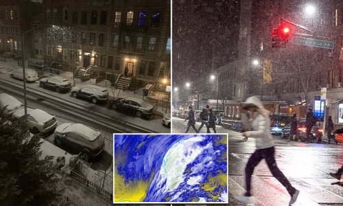 Snow arrives to NYC as part of potential 'bomb cyclone' on East Coast