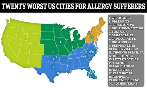 Got Allergies? These Are The 20 Worst US Cities To Vacation To (and You ...