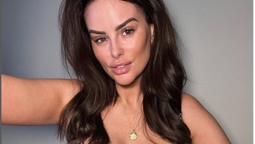 Rhian Sugden sends temperatures soaring as she poses in sizzling lingerie after hitting back at fears over 'marital issues'