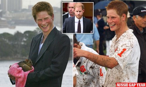 Prince Harry says he had an 'awful' time on his Australian gap year because of a 'suspicious' incident at an idyllic beach - as it's revealed the Queen sent a minder Down Under to make sure he was okay