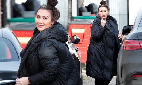 Lauren Goodger looks radiant as steps out in padded jacket