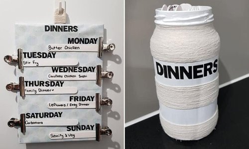 Supermarket worker who never knows what to make for dinner wows the internet with her simple meal-planning hack