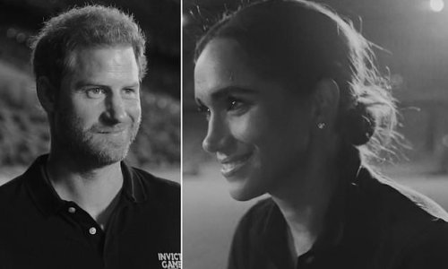 Sussex vs Sussex! Meghan Markle and Prince Harry compete in game of table tennis as Duchess make surprise appearance in Invictus Games trailer