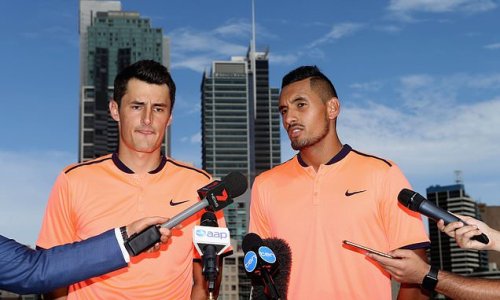 Bernard Tomic challenges Nick Kyrgios to stump up $1million for winner-takes-all tennis match as pair’s feud catches fire: ‘Accept that I’m better than you, full stop’