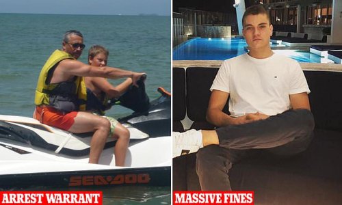 Arrest warrant is issued for man who plunged Byron Bay into lockdown and then took off for Serbia - after his son was hit with a huge fine