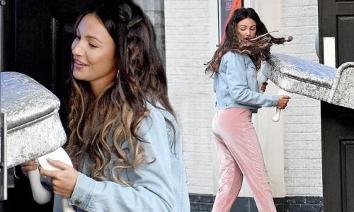 Michelle Keegan looks comfortable in a 