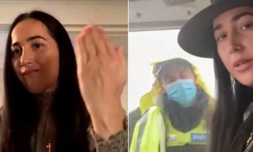 Notorious Covid conspiracy theorist Eve Black pretends to be reporter