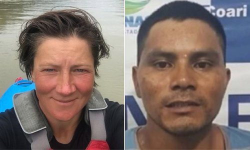 Killer who hacked to death a British kayaker and threw her in the Amazon to be eaten by piranhas is captured while taking his daughter to hospital in Brazil