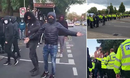 Police name eight men charged over Leicester clashes between Muslims and Hindus - including suspects from Birmingham and London - as they investigate 158 violent incidents