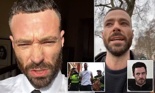 Ex Coronation Street star Sean Ward reveals he is homeless after anti-vax views caused work to 'dry up' with the stress making his teeth fall out - four months after he was arrested at Covid protest