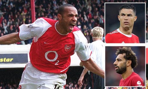 Thierry Henry is voted the GREATEST player of the Premier League era... as the Arsenal legend beats Cristiano Ronaldo and Mohamed Salah to the award