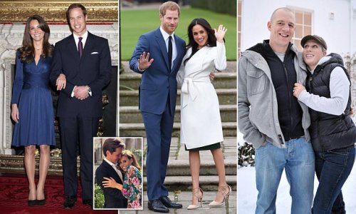 Details of how members of the Royal Family popped THE question: from the Regal to outright Romantic. (And even in front of the TV...)