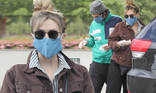 Elizabeth Olsen And Robbie Arnett Don Face Masks On Grocery Run Flipboard