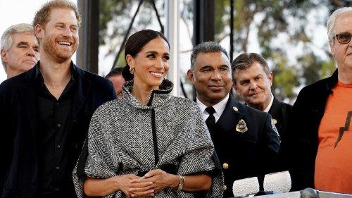 Harry and Meghan's new campaign to win Hollywood over? Sussexes are all smiles as they are given star billing at Kevin Costner's fundraiser... also attended by their close celebrity allies Oprah and Ellen Degeneres