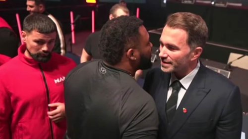 Eddie Hearn tells Jarrell Miller to 'go f*** himself' after the American threatened to have people...