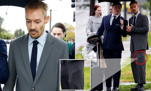 Silverchair frontman Daniel Johns looks pale and gaunt in a baggy suit as he arrives at court with his celebrity lawyer to face sentencing for high-range drink driving charges