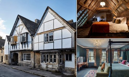 From a magical tavern that starred in a Harry Potter film to an inn with a GRAVESTONE in the floor of its restaurant: Twelve of Britain's oldest pubs... that you can stay the night in