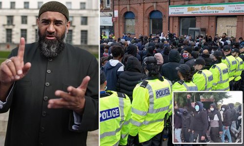 Look who’s back and stoking up hatred between Hindus and Muslims on Britain’s streets: Race-hate cleric Anjem Choudary adds fuel to the fire after his ban from public speaking is lifted