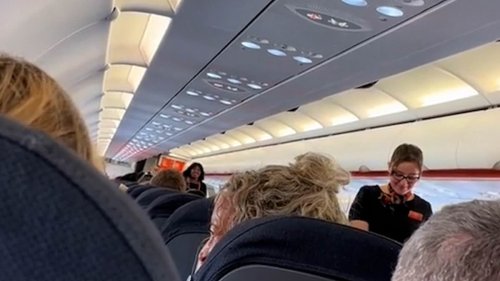 Flight steward leaves passengers in stitches with hilarious pre-flight banter as he promises 'pure...