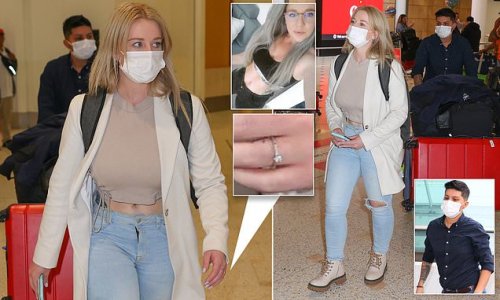 EXCLUSIVE: Cocaine Cassie flashes engagement ring as she arrives in Australia with her wife for the first time since being locked up in a hellhole Colombian jail - and she could be in for a HUGE payday