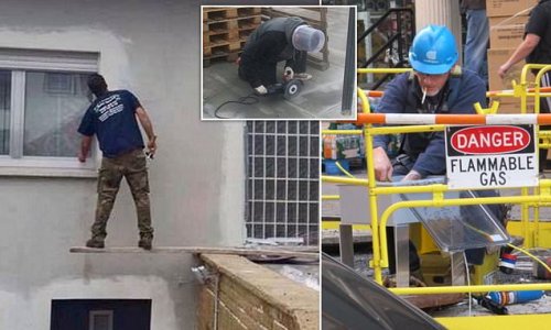 Who needs health and safety? These construction workers with a relaxed approach to the rules will make you cringe