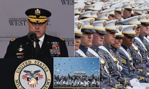 General Mark Milley warns cadets graduating from West Point to prepare for a global war between superpowers fighting with robotic tanks, ships and planes as brutal Ukraine war continues