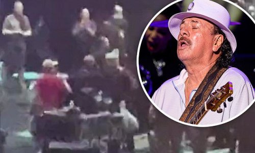 Carlos Santana, 74, collapses onstage during in Michigan: Organizers cancel concert and tell fans to pray for him