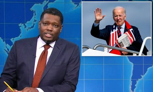 SNL jokes that Joe Biden, 80, has BRAIN DAMAGE during skit about his attempts to avoid rail strike by signing deal that would ban workers from having sick leave