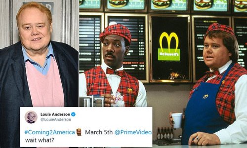 'Wait, what?' Louie Anderson's stunned reaction to Eddie Murphy's claim he was 'forced' to hire him for Coming To America because movie execs wanted a white cast member