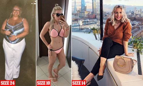 Woman who spent thousands of pounds on surgery to get rid of loose skin after shedding 9st reveals she hated her size 10 body and has gained confidence by putting on weight