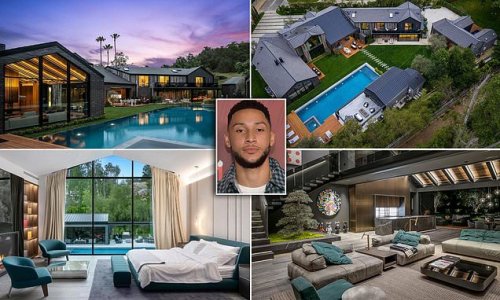 Aussie NBA star Ben Simmons lists his seven-bedroom Los Angeles mansion for sale for $32.5million... less than a year after buying it