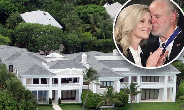 Rush Limbaugh's fourth wife Kathryn, 44, is set to inherit his $51MILLION Florida mansion amid carve up of his $600m estate following his death from lung cancer