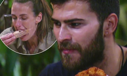 I'm A Celebrity 2022: Owen Warner finally conquers his hunger as he devours a quadruple stack burger with a pizza-sized cookie dough and pancakes as stars enjoy their last meal