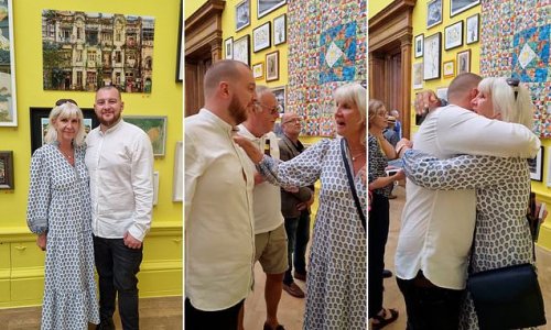 Sweet moment photographer surprises his mother as she realises his work is hanging in the Royal Academy
