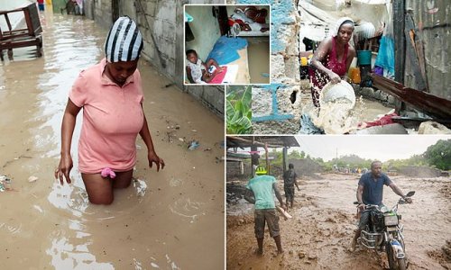 At least 42 dead and 19,000 left homeless after torrential rains spark widespread flooding in Haiti - and hurricane season has only just begun