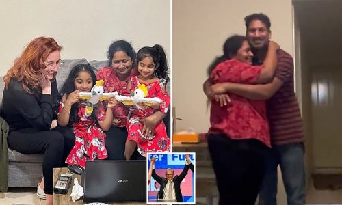 Tamil asylum-seeker family set to return to Biloela thanks to Labor win after they were detained on Christmas Island for three years: 'Many happy tears were shed'