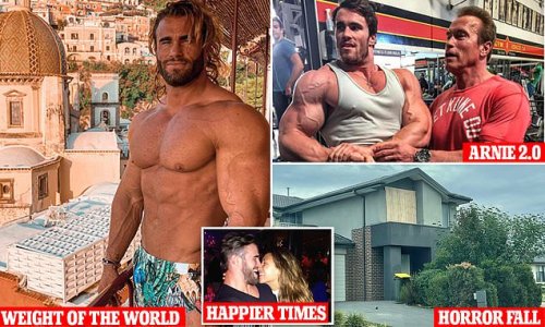 Australia's 'Mr Universe' who plunged from a second storey window reveals how his life spiralled out of control and the shocking toll steroid abuse has had on his body - as he appears in court with his arm still in a sling