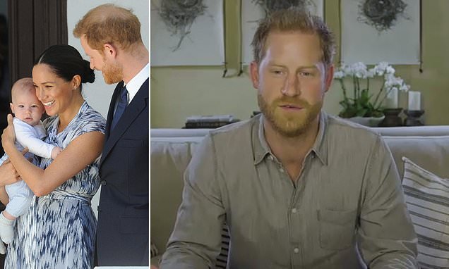 'Life for everyone has been tough': Prince Harry says vulnerable children 'should not be forgotten' amid the Covid-19 crisis in foreword for charity patronage report