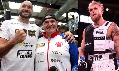'My dad would rip his heart out and feed it to him!' Tyson Fury calls for Jake Paul to fight his dad John BARE-KNUCKLE after the pair's furious clash in Dubai, insisting he 'would pay 100 dollars' to watch it unfold