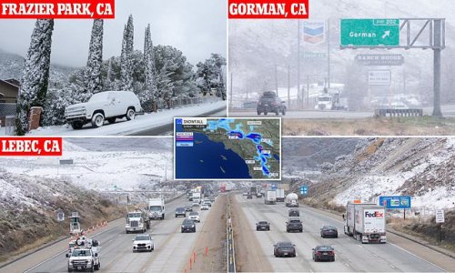 The not-so Golden State! California braces for ANOTHER winter storm that'll bring several inches of the snow to southern areas and trigger treacherous conditions at higher elevations