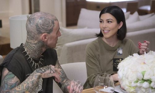 Kourtney Kardashian reveals she and Travis Barker did one final egg retrieval that 'made it to an embryo'... as she waits on tests amid IVF journey following strict cleanse during Kardashians episode