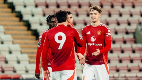 Old Trafford legend's twin sons combine for two goals as Man United's Under 21s thrash West Brom